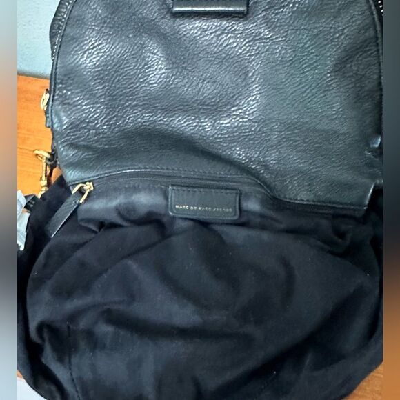 Marc By Marc Jacobs Pebble Black Leather Natasha Q Crossbody Bag Purse - Picture 7 of 15